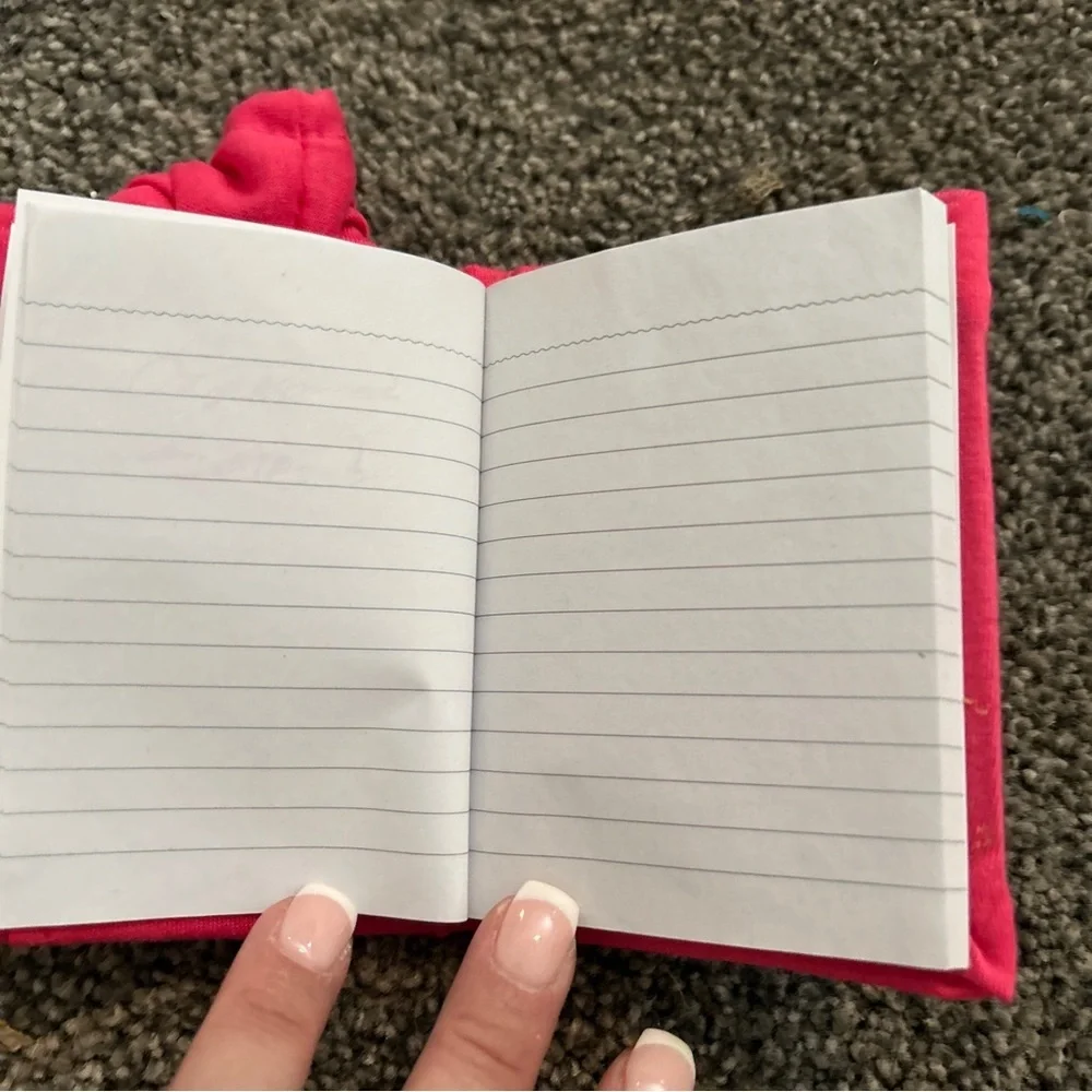 Notebook Hoody Memo Book Note Pad Pink 3